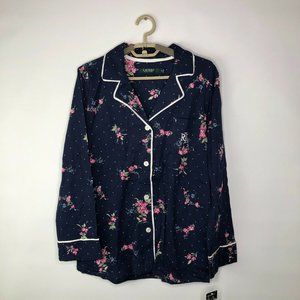 Lauren Ralph Lauren Womens Knit Shirt Top Size M